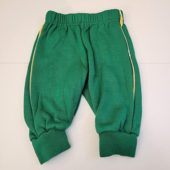Vintage Infant Sweatpants Green Size Small Elastic Waist USA Made 70s 80s - Picture 1 of 5